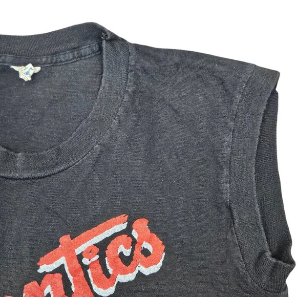 Vintage 80s Sleeveless The Romantics In Heat Tour T-shirt Single Stitch Small - Picture 6 of 16